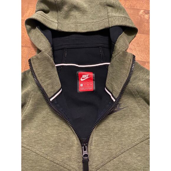 NIKE TECH FLEECE WINDRUNNER Jacket HOODIE GREEN size XS - Picture 8 of 12